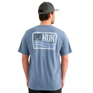 Huk Born Wave Short Sleeve Shirt Stormy Blue L
