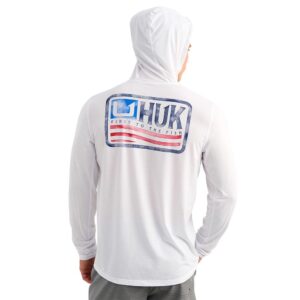 Huk Drift Long Sleeve Hoodie White M