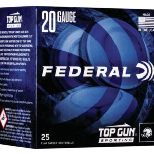 Federal Top Gun Sporting Shotshells 20 ga 2-3/4" 7/8 oz 1250 fps #7.5 25/ct