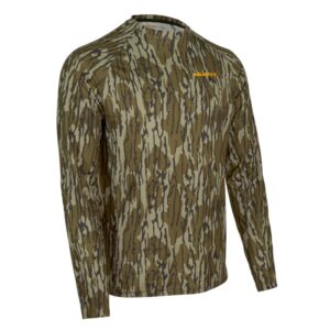 Muddy Base Layer Crew Long Sleeve Shirt Mossy Oak Bottomland S