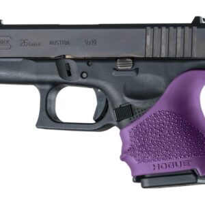 Hogue HandAll Beavertail Grip Sleeve Glock 26/27-Purple