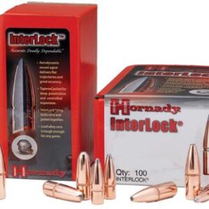 Hornady Interlock Rifle Bullets 6.5mm .264" 160 gr RN - 100/Box