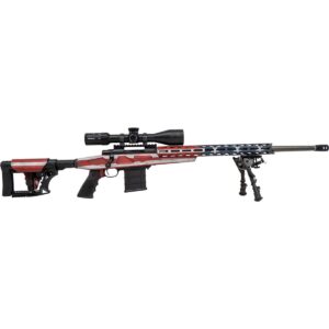 Howa M1500 Flag APC Chassis Rifle 6.5 Creedmoor 10rd Magazines(3) 24" Threaded Barrel 2 Grips