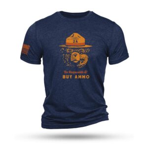 Nine Line 2A Bear Navy Triblend T-Shirt XL