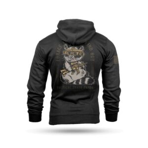 Nine Line Tactical Trash Panda Hooded Sweatshirt Black 2XL