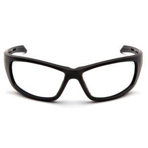 Pyramex Venture Gear Howitzer Shooting Glasses Black Frame with Clear Anti-Fog Lens