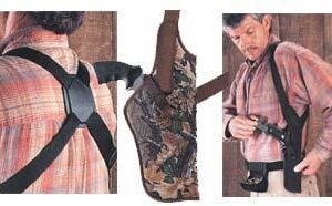 Uncle Mike's Sidekick Vertical Shoulder Holsters 4 1/2" - 5" Barrel Large Auto. - RH