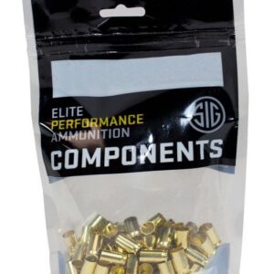 Sig Sauer Unprimed Brass Handgun Cartridge Cases 9mm Luger 100/ct