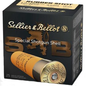 Sellier & Bellot Shotgun Ammunition 12 ga 2 5/8" 15 plts Rubber - 25/box