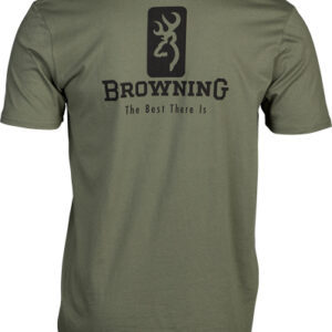BROWNING SS T-SHIRT EMBLEM - MILITARY GREEN LARGE