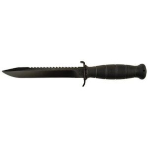 Glock Field Knife/Saw Back 6-1/2" Clip Point Blade Black Pkg'd