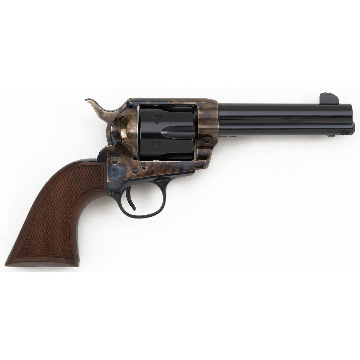 EMF Great Western II DLX Californian Revolver .45 Colt 6rd Capacity 4.75" Barrel Case Hardened Frame Checkered Walnut Grip