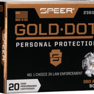 SPEER GOLD DOT 380 ACP - 90GR GDHP 20RD 10BX/CS