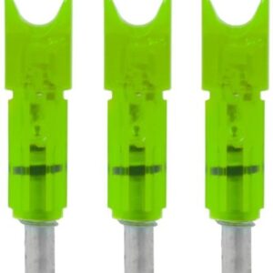 LUMENOK GOLD TIP LIGHTED NOCK - FOR BOLT CRESCENT GREEN 3PK