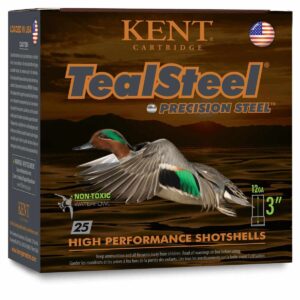 Kent Teal Steel Shotshells 12 ga 3" 1-1/4oz 1350 fps #5 25/ct