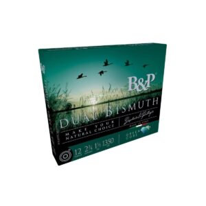B&P Dual Bismuth Shotshells 12ga 2-3/4'' 1-1/5oz  #4 + #3 1350 fps 10/ct