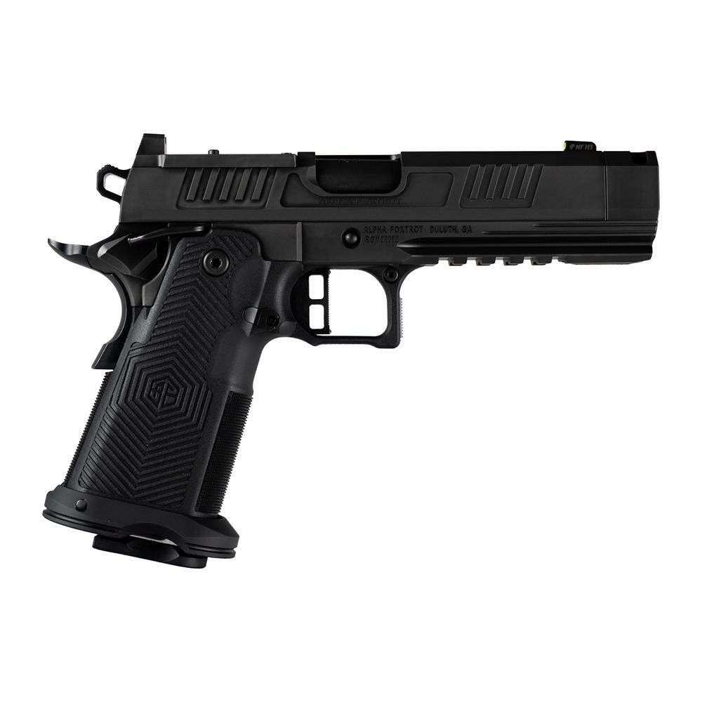 Alpha Foxtrot AF1911-Romulus Handgun 9mm Luger 20rd Magazines(5) 4.25" Compensated Threaded Barrel Black MOS Cut