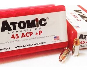 ATOMIC AMMO 45ACP +P - 185GR BONDED JHP 50-PACK