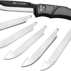 OUTDOOR EDGE 3.5" RAZOR LITE - EDC FOLDER GRAY W/6 BLADES
