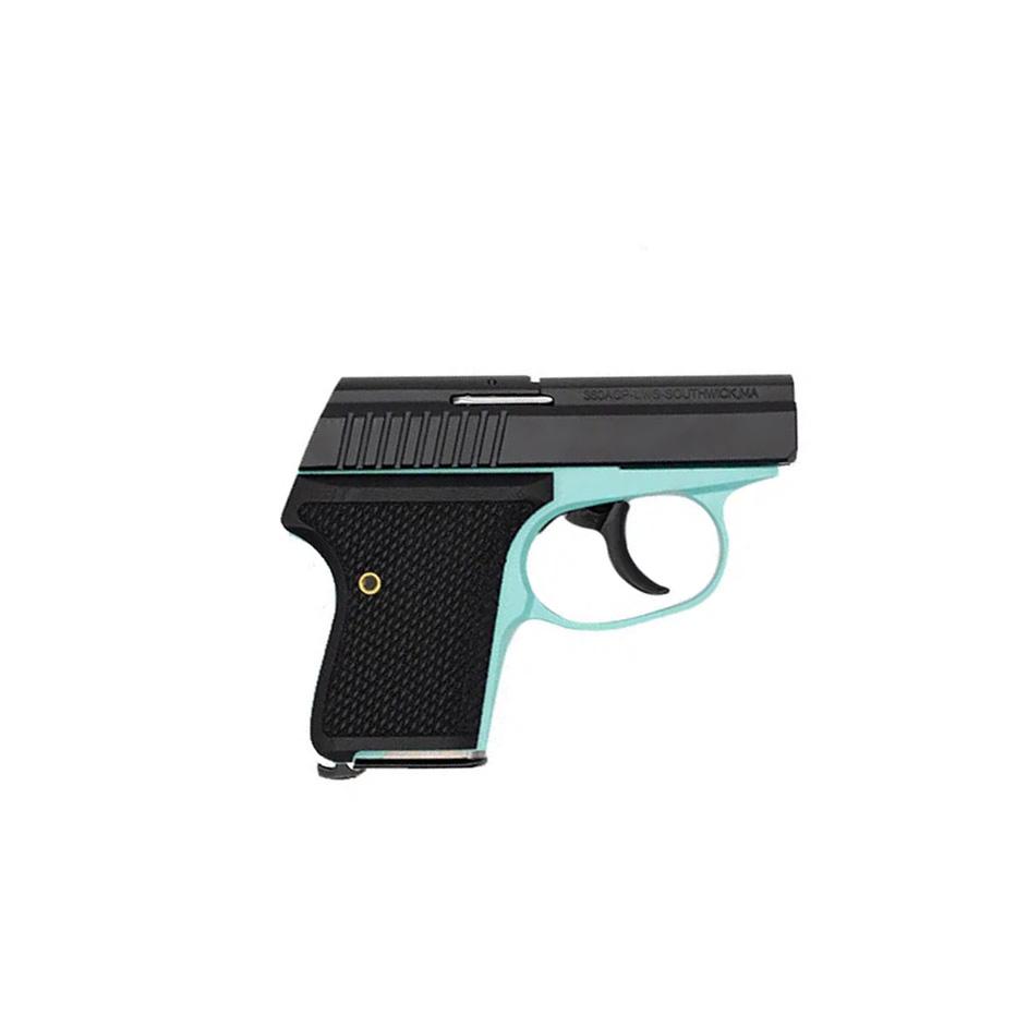Seecamp LWS-380 Handgun 380 Auto 6rd Magazine 2" Barrel DAO Robin's Egg Blue Black Grip