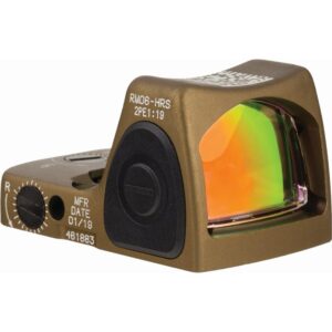 Trijicon RMR HRS Type 2 Red Dot Sight 3.25 MOA Red Dot Coyote Brown
