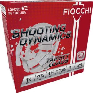 FIOCCHI 12GA 2.75" 1-1/8OZ #8 - 1250FPS 250RD CASE LOT