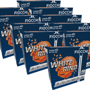 FIOCCHI WHITE RINO 12GA 2.75" - 1-1/8OZ #7.5 1250FPS 250R CASE