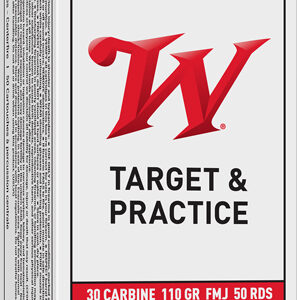 WINCHESTER USA 30 CARBINE - 110GR FMJ-RN 50RD 10BX/CS