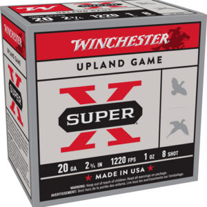 WINCHESTER SUPER-X 20GA 2.75" - 1OZ #8 1220FPS 25RD 10BX/CS