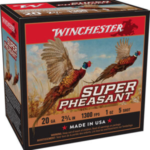 WINCHESTER SUPER PHEASANT 20GA - 1OZ #5 1300FPS 25RD 10BX/CS