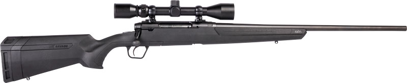 SAVAGE AXIS XP 243 20" - THREADED W/3-9X40 BLACK/BLACK
