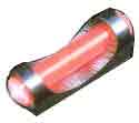 TRUGLO SIGHT LONG BEAD RED - W/UNIVERSAL THREAD ADAPTERS