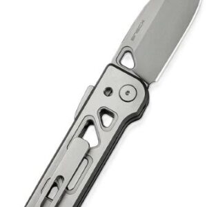 WE KNIFE TYRO 2.91" GRAY - TITANIUM STONEWASH SUPERLOCK