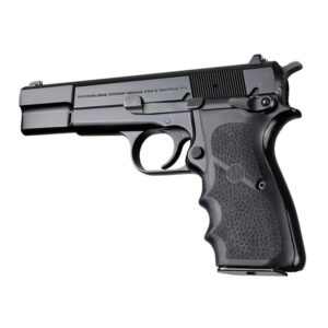 Hogue Browning Hi-Power Rubber Grips with Finger Grooves