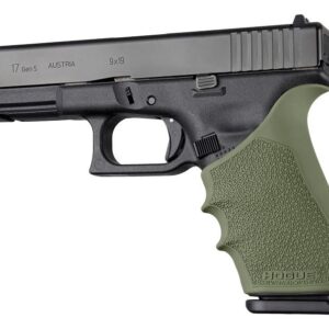 Hogue HandAll Beavertail Grip Sleeve Glock 17 G17L G19X G34 G34 MOS Gen 1-2-5 OD Green