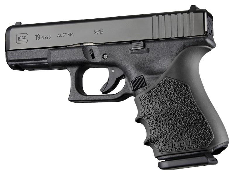 Hogue HandAll Beavertail Grip Sleeve Glock 19 23 32 38 Gen 1-2-5 Black