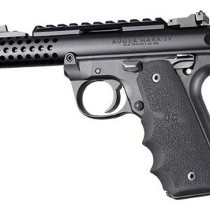 Hogue Ruger 22/45 MKIV Rubber Grip with Finger Grooves Black