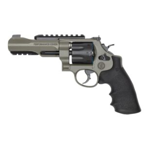 S&W PC Model 327 TRR8 Handgun .357 MAG/38 Spl(+P) 8rd Capacity 5" Barrel Moss Cerakote Frame Pic Rail