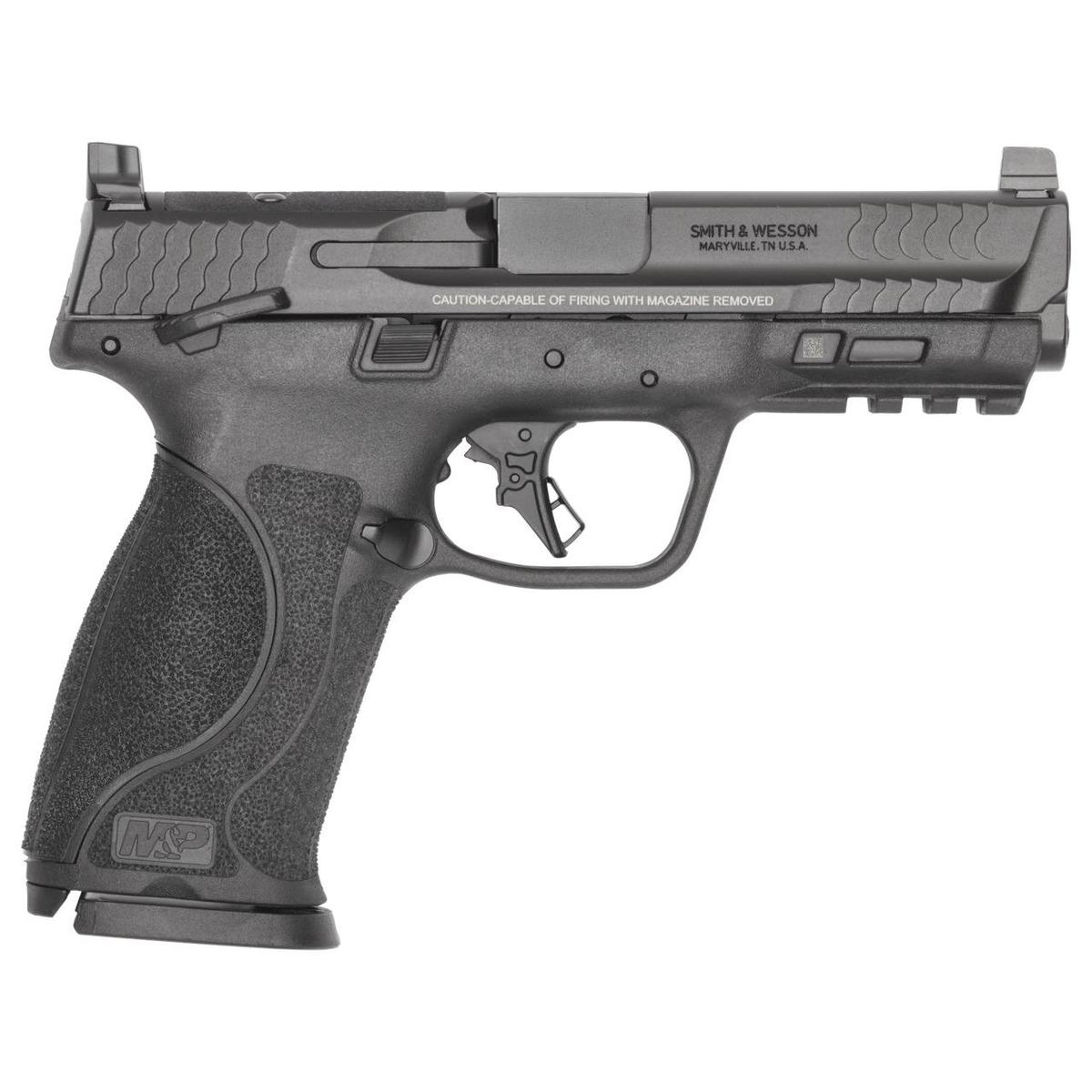 S&W M&P9 M2.0 Optic Ready Full Size Handgun 9mm Luger 15rd Magazines(3) 4.22" Barrel Thumb Safety Black