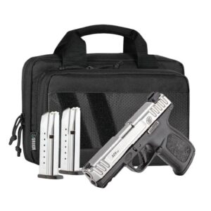 S&W SD9 2.0 Handgun Bundle  9mm Luger 16rd Magazine(3) 4" Barrel White Dot Sights No Thumb Safety 2-Tone Savior Bag