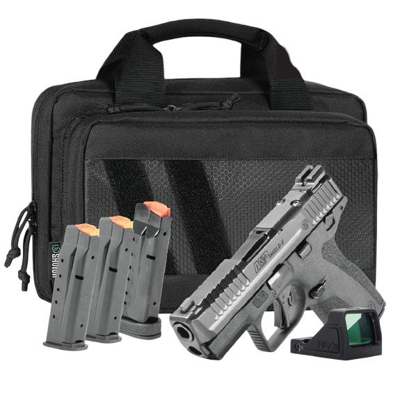 S&W Shield X Handgun Bundle 9mm Luger 15rd(1) & 13rd(3) Magazines 3.6" Barrel w/ Veriridian RFX11 and Savior Bag