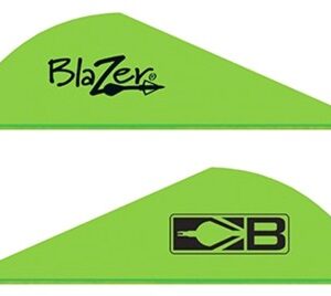 BOHNING BLAZER VANES - 2" SOLID NEON GREEN 100PK