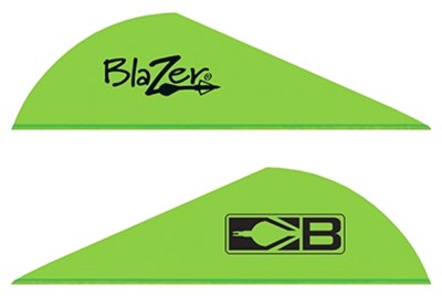 BOHNING BLAZER VANES - 2" SOLID NEON GREEN 100PK