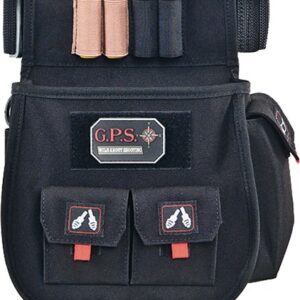 GPS DELUXE SHELL POUCH - W/ TWIN POUCHES & WEB BELT BLK