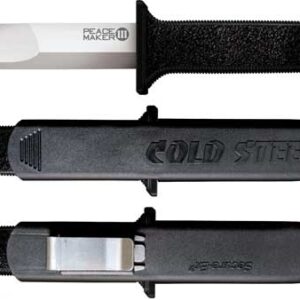 COLD STEEL PEACE MAKER III 4" - PLAIN EDGE BOOT KNIFE W/SHEATH
