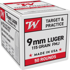 WINCHESTER USA 9MM LUGER - 115GR FMJ 50RD 20BX/CS