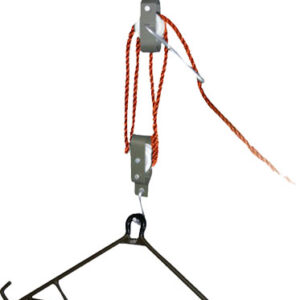HME SKINNING GAMBREL & HOIST - 4:1 RATIO 3/8" 500LBS