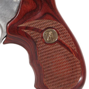 PACHMAYR LAMINATED WOOD GRIPS - RUGER SP101 ROSEWOOD CHECKERED