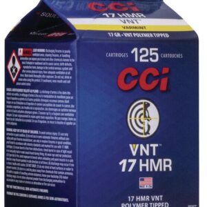 CCI Varmint Rimfire Ammunition .17 HMR 17gr VNT 2650 fps 125/ct