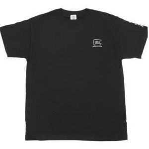 Glock Factory T-Shirt Black with Silver Logo - 2XL